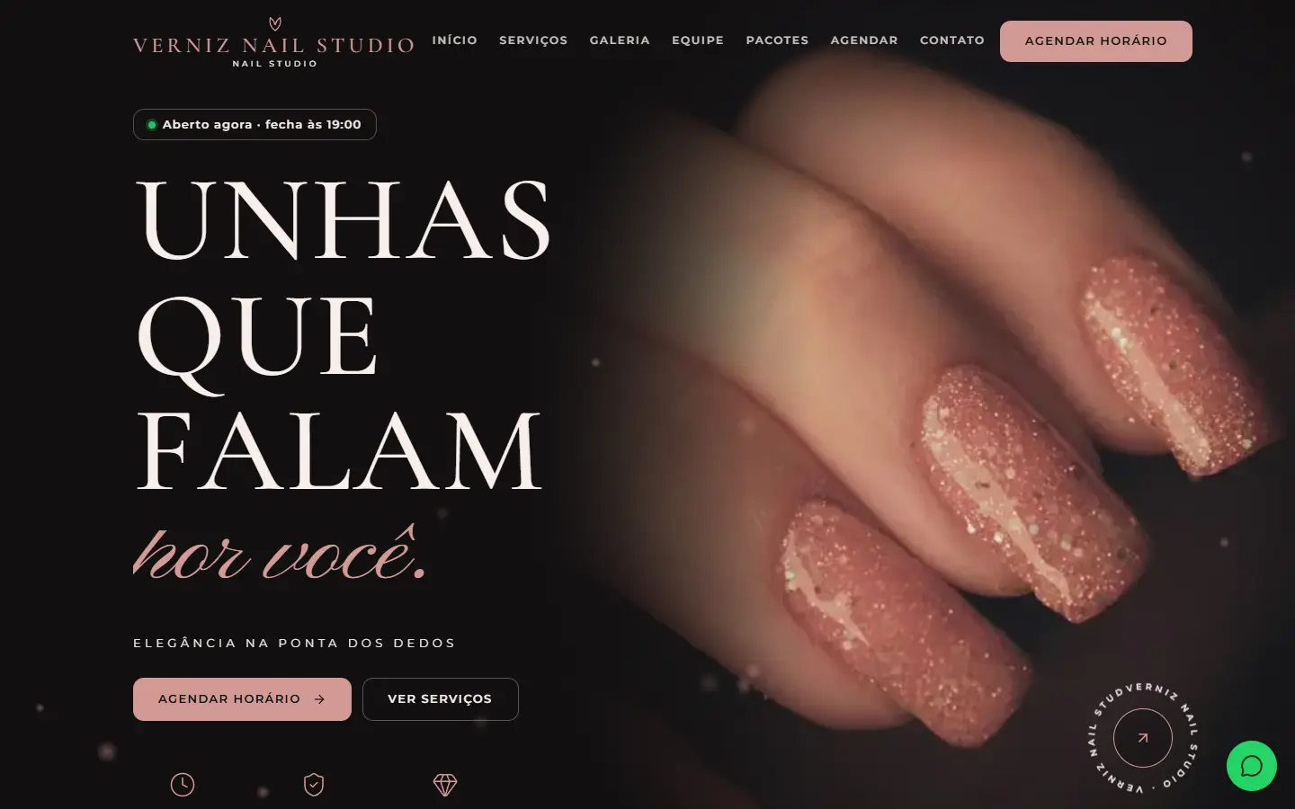Modelo Verniz Studio — Manicure