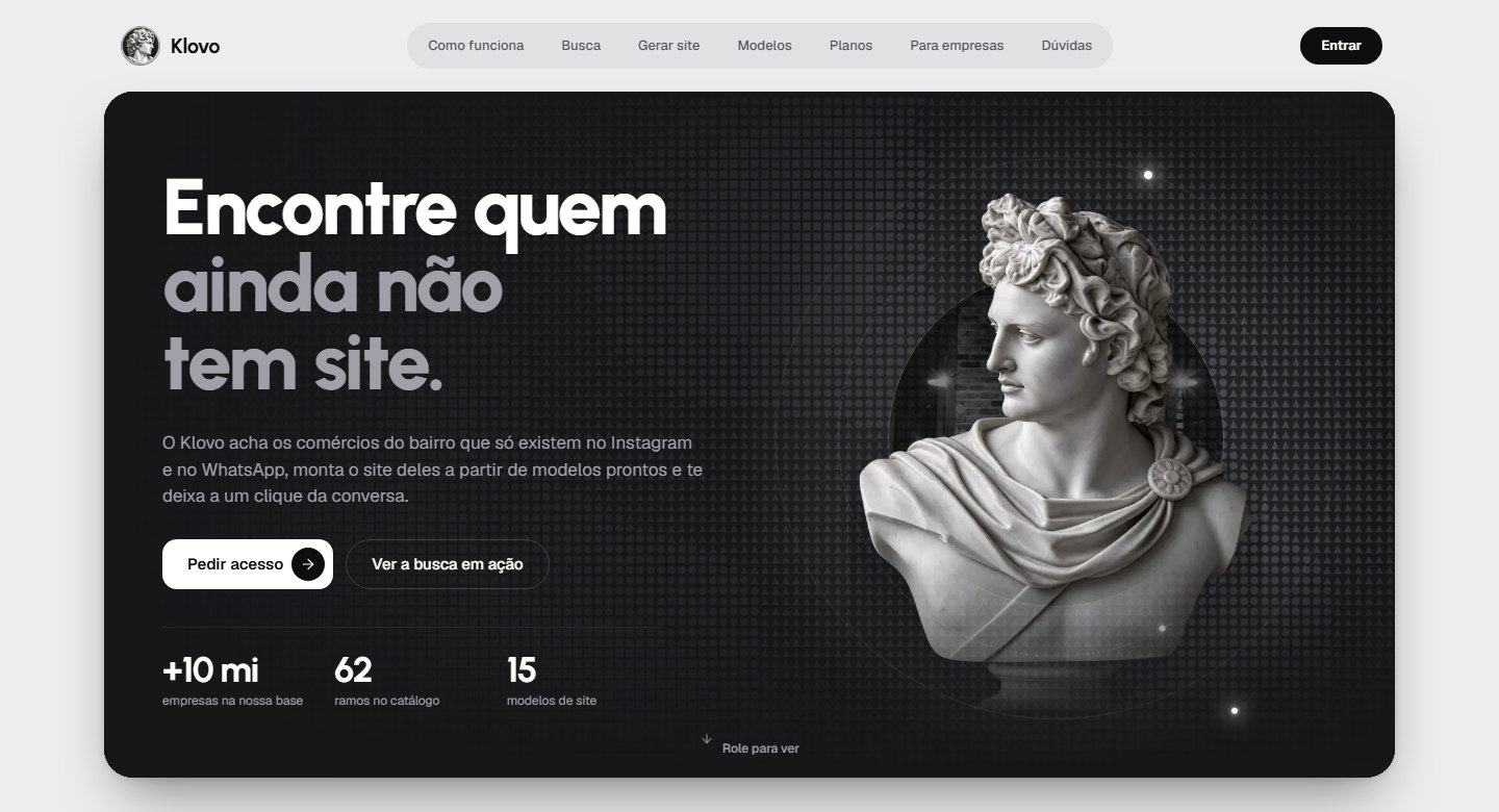 Página inicial do M9 App